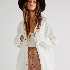 We The Free Summer Daydream Buttondown - White/Ivory XS